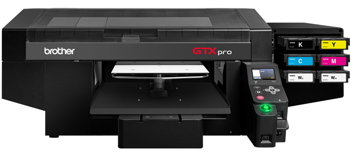 The Brother GTX pro Direct to garment printer